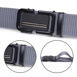 HENEDA Men Textured Auto-Lock Buckle Belt image 5