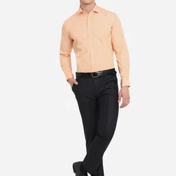 JADE BLUE Men Blue Custom Slim Fit Casual Shirt image 4