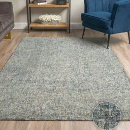 Charcoal & Black Abstract Wool 4 x 6 Feet Hand Tufted Carpet by Kaleen India-picture-32