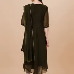 PMD Fashion Gotta Patti Georgette Anarkali Kurta With Dupatta image 4