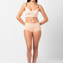 NOIRA Women Pack Of 2 Assorted Cotton Laced Hipster Briefs image 5