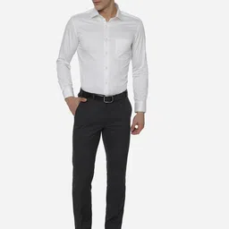 Greenfibre Men White Slim Fit Formal Shirt image 3