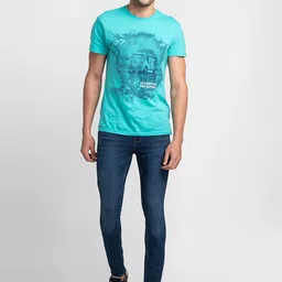 SPYKAR Men Blue Skinny Fit Jeans image 4