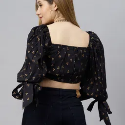 FLAMBOYANT Floral Print Crop Top image 4