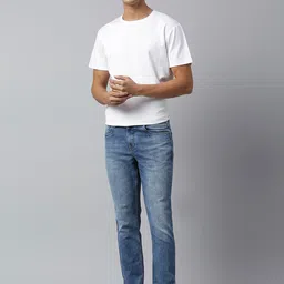 The Roadster Lifestyle Co Men Slim Tapered Fit Fade Clean Look Stretchable Jeans image 2