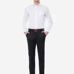 JADE BLUE Men Slim Fit Cotton Formal Shirt image 2