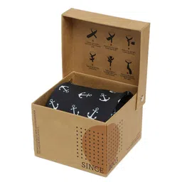 Tossido Men Black Printed Broad Tie image 3