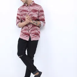 KETCH Men Slim Fit Printed Cotton Casual Shirt-picture-19