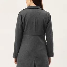 brinns Polycotton fleece Solid Coat For Women image 3