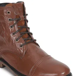 Allen Cooper Men Leather Regular Boots image 4
