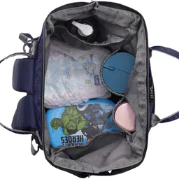 the clownfish Dash Series Bag For Baby Essentials with Bottle Organizer & Pocket Diaper Bag image 3