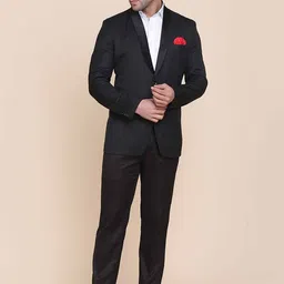 TAHVO Men Single-Breasted Slim-Fit Two-Piece Suit image 4