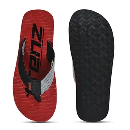 Trenz Men Red & Black Printed Rubber Thong Flip-Flops image 5