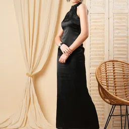 MISH X Satin Maxi Dress image 5
