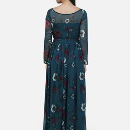 SCORPIUS Floral Print Chiffon Maxi Dress image 5