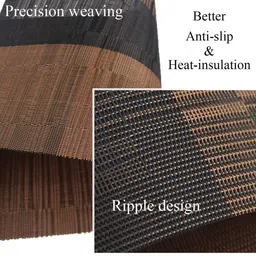 SKYLOFTS Brown 6 Pieces Woven Design Table Placemats image 4