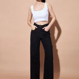 SASSAFRAS BASICS Women Clean Look No Fade High-Rise Jeans image 5