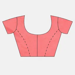 Mitera Peach-Coloured & Gold-Toned Ethnic Motifs Zari Silk Blend Banarasi Saree image 4