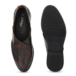 Delize Men Brown Shoe-Style Sandals image 5