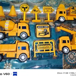 giftsrus Construction Trucks Toy Set for Kids Boys with Sign Boards and more-picture-33