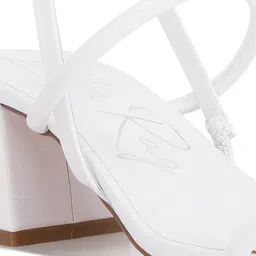 London Rag Open Toe Block Heels With Backstrap image 3