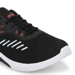 BIRDE Men Black Textured Sneakers image 4