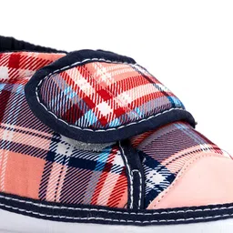 Khadims Boys Blue Checked Sneakers image 2