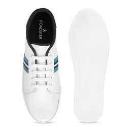 Roadster Men White Colourblocked Sneakers image 2