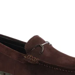 FAUSTO Men Round Toe Lightweight Suede Driving Shoes image 4