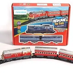 funablo Plastic Passenger Train for kids , pull back vehicle , best quality train. image 4