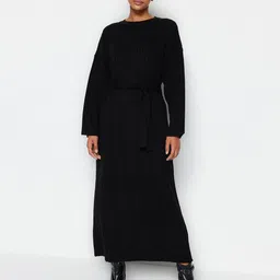 Trendyol Ribbed Acrylic Maxi Dress image 3