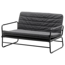 ikea hammarn Sofa-bed, Knisa dark grey/black-picture-10