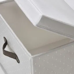 ikea bläddrare Box with lid, grey/patterned, 35x50x30 cm image 5