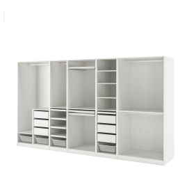 ikea pax Wardrobe combination, white, 375x58x201 cm-picture-0