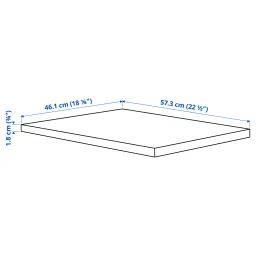 ikea komplement Shelf, white, 50x58 cm image 4