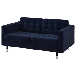 ikea landskrona 2-seat sofa, Djuparp dark blue/metal-picture-22