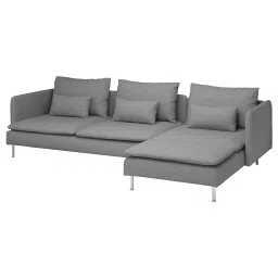 ikea söderhamn 4-seat sofa with chaise longue, Tonerud grey-picture-12