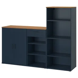ikea skruvby Storage combination, black-blue, 180x140 cm-picture-22