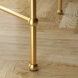 ikea torsjö Coffee table, gold effect/glass, 88 cm image 5