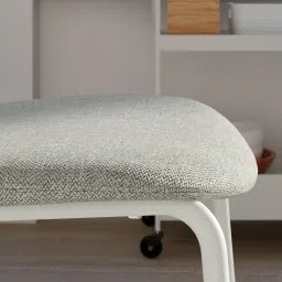 ikea vihals / vihals Table and 2 chairs, white white/white Tibbleby beige-grey, 74x74 cm image 5