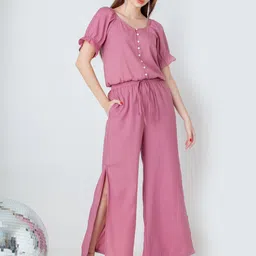 Zink London Women High-Rise Side Slit Parallel Trouser image 2