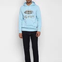 Royal Enfield Men Blue Printed Sweatshirt image 5