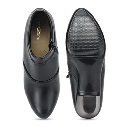 Shezone Black Block Heeled Boots image 3