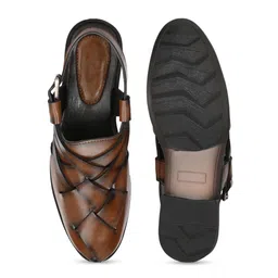RDXO Men Textured Leather Sandals image 5