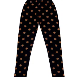 IndiWeaves Girls Pack of 5 Printed Pure Cotton Ankle-Length Leggings image 3
