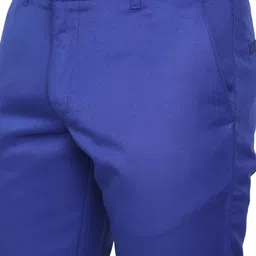 AD & AV Men Blue Classic Easy Wash Regular Fit Trousers image 5