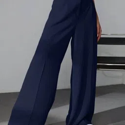 Next One Women Smart Fit High-Rise Easy Wash Parallel Trousers image 5