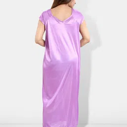 Be You 6 Pieces Satin Maxi Nightwear Set image 5