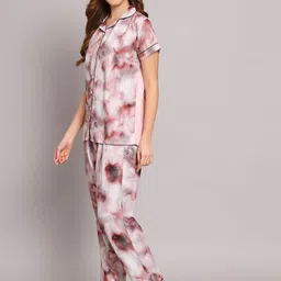 SEPHANI Abstract Printed Night Suit image 4