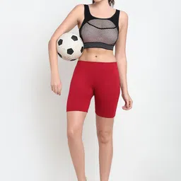 Jinfo Women Pack of 3 Cotton Sports Shorts image 5